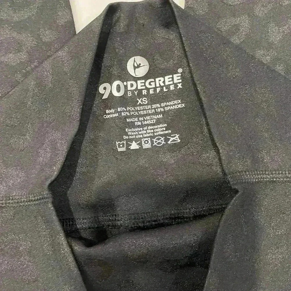 90 Degree By Reflex Animal Printed High Rise Ankle Activewear Leggings Womens XS - Picture 3 of 6